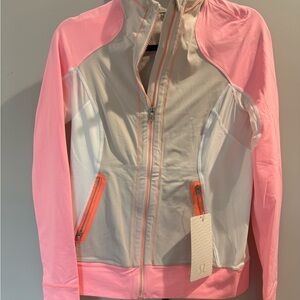 Lululemon Pink and Gray Zip-Up Jacket
